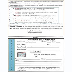 Children's Decision Card