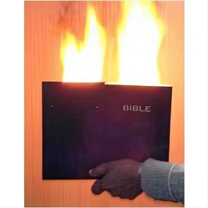Flaming Bible – magic trick