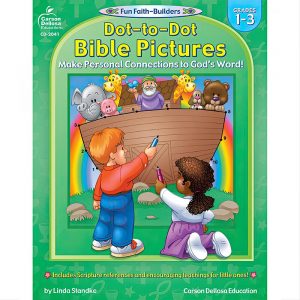 Dot-to-Dot Bible Pictures Activity Book, Grade 1-3