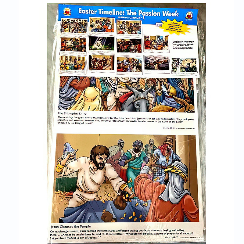 Easter Timeline: Passion Week Bulletin Board Set